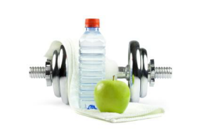 Fuel-Up-water-with-apple-barbell